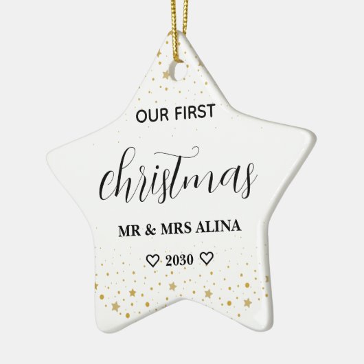 Create Your Own Our First Christmas Married Keramik Ornament (Links)