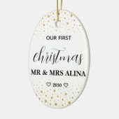Create Your Own Our First Christmas Married Keramik Ornament (Links)
