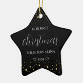 Create Your Own Our First Christmas Married Keramik Ornament (Links)