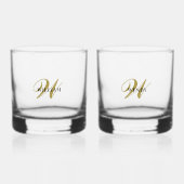 Create Your Own Personalize Add Monogram,Name Whiskyglas (Vorderseite)