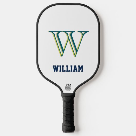Create Your Own Personalize Branded Monogram Pickleball Schläger (Vorderseite)