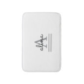 Create Your Own Personalize Monogram Badematte (Vorderseite Vertikal)