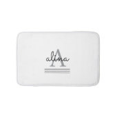 Create Your Own Personalize Monogram Badematte (Vorderseite)