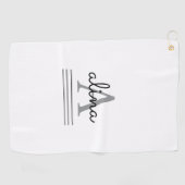Create Your Own Personalize Monogram Golfhandtuch (Horizontal)