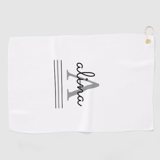 Create Your Own Personalize Monogram Golfhandtuch (Horizontal)
