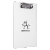 Create Your Own Personalize Monogram Klemmbrett (Rechts)