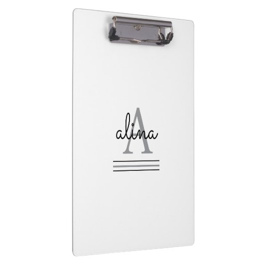 Create Your Own Personalize Monogram Klemmbrett (Rechts)
