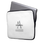 Create Your Own Personalize Monogram Laptopschutzhülle (Vorderseite Links)