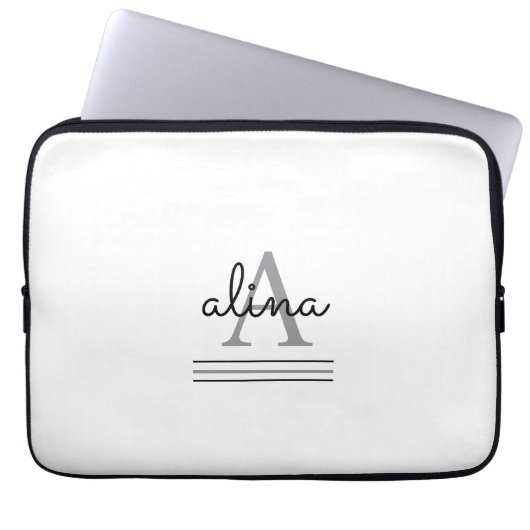Create Your Own Personalize Monogram Laptopschutzhülle (Vorderseite)
