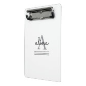 Create Your Own Personalize Monogram Mini Klemmbrett (Gewinkelt2)