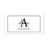 Create Your Own Personalize Monogram Permastempel (Design)