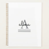 Create Your Own Personalize Monogram Spiral Planer (Vorderseite)