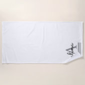 Create Your Own Personalize Monogram Strandtuch (Vorderseite)