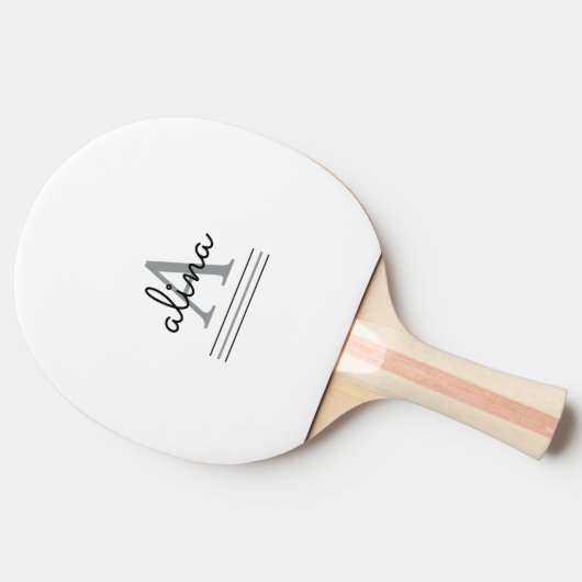 Create Your Own Personalize Monogram Tischtennis Schläger (Seitenansicht)