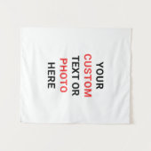 Create Your Own Personalize Small Size Wandteppich (Vorderseite (Horizontal))