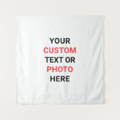 Create Your Own Personalize Square Wandteppich (Vorderseite)