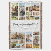 Create Your Own Personalized 22 Photo Collage Decke (Vorderseite Vertikal)