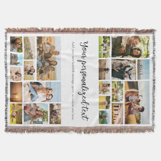 Create Your Own Personalized 22 Photo Collage Decke (Vorderseite)