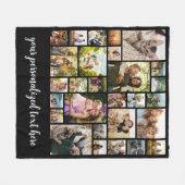 Create Your Own Personalized 28 Photo Collage Fleecedecke (Vorderseite (Horizontal))