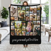 Create Your Own Personalized 28 Photo Collage Fleecedecke