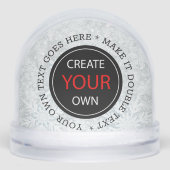 Create Your Own - Personalized, branded / Photo Schneekugeln (Vorderseite)