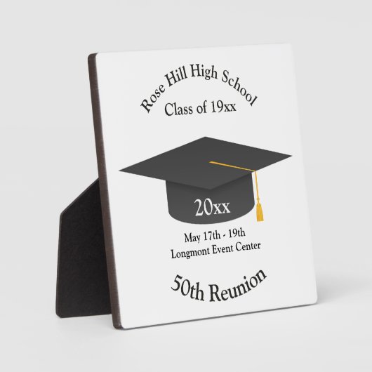 Create Your Own Personalized Class Reunion Sign Fotoplatte (Vorderseite)