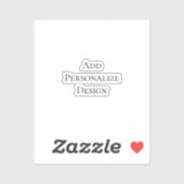 Create Your Own Personalized Custom  Aufkleber (Blatt)