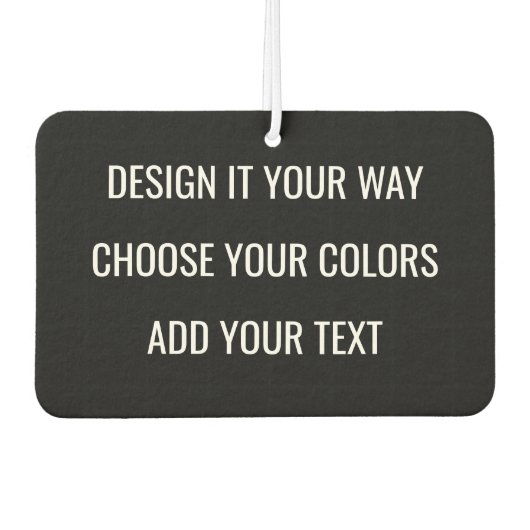 Create Your Own Personalized Custom Branding Autolufterfrischer (Vorderseite)