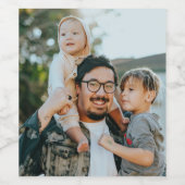 Create Your Own Personalized Image Weinetikett (Einzelnes Label)