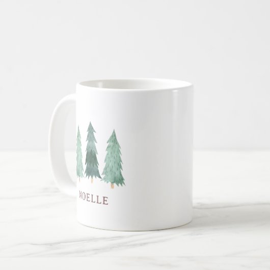 Create Your Own Personalized Name Christmas Mug Kaffeetasse (Vorderseite Links)