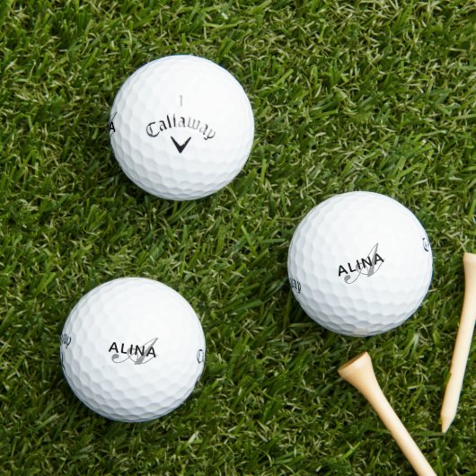 Create Your Own Personalized Name Monogram Golfball (Insitu Gras)
