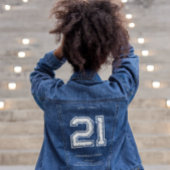 Create Your Own | Personalized Number Jeansjacke