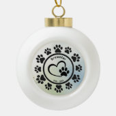 Create Your Own Personalized Pet Memorial Keramik Kugel-Ornament (Vorderseite)
