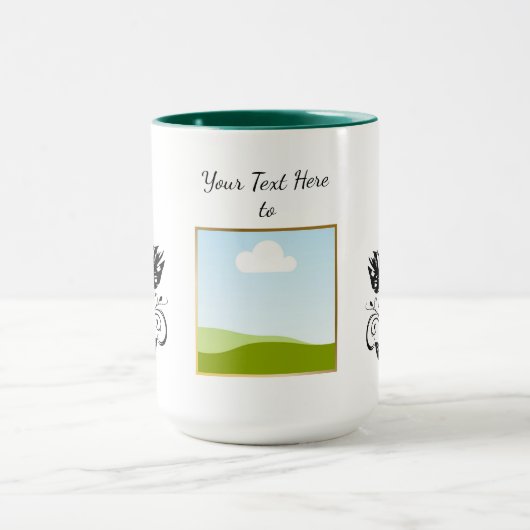 Create Your Own personalized Template Text Tasse (Zentrum)