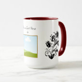 Create Your Own personalized Template Text Tasse (VorderseiteRechts)