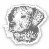 Create Your Own Pet Dog Customized Aufkleber (Vorderseite)