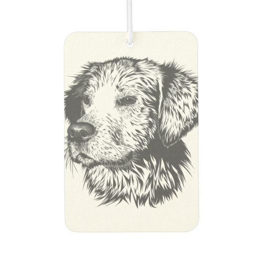 Create Your Own Pet Dog Customized Autolufterfrischer (Vorderseite)