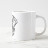 Create Your Own Pet Dog Customized Jumbo-Tasse (Rechts)