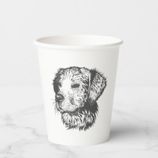 Create Your Own Pet Dog Customized Pappbecher (Vorderseite)