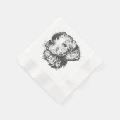 Create Your Own Pet Dog Customized Serviette (Ecke)