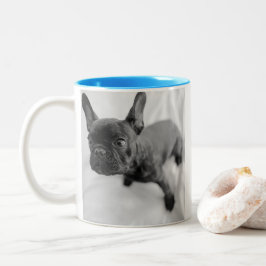 Create Your Own Pet Photo | Black and White Zweifarbige Tasse