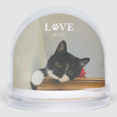 Create Your Own - Pet Photo Personalized Schneekugeln (Vorderseite)