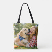 Create Your Own Pet Tote Bag – Add 2 Custom Photos Tasche (Rückseite)