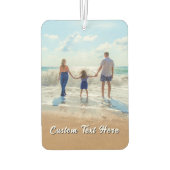 Create Your Own Photo Car Air Freshener with Text Autolufterfrischer (Rückseite)