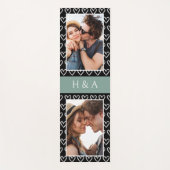 Create Your Own Photo Collage Sage Green Monogram  Yogamatte (Vorderseite)