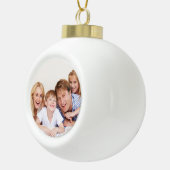 Create Your Own Photo Custom Pic DIY Keramik Kugel-Ornament (Rechts)