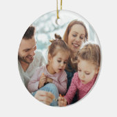 Create Your Own Photo Custom Pic Double Sided Keramik Ornament (Links)