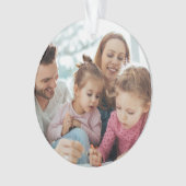 Create Your Own Photo Custom Pic Double Sided Ornament (Vorderseite)