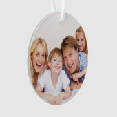 Create Your Own Photo Custom Pic Double Sided Ornament (Vorderseite)