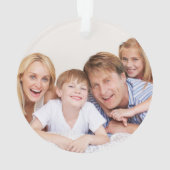 Create Your Own Photo Custom Pic Double Sided Ornament (Rückseite)